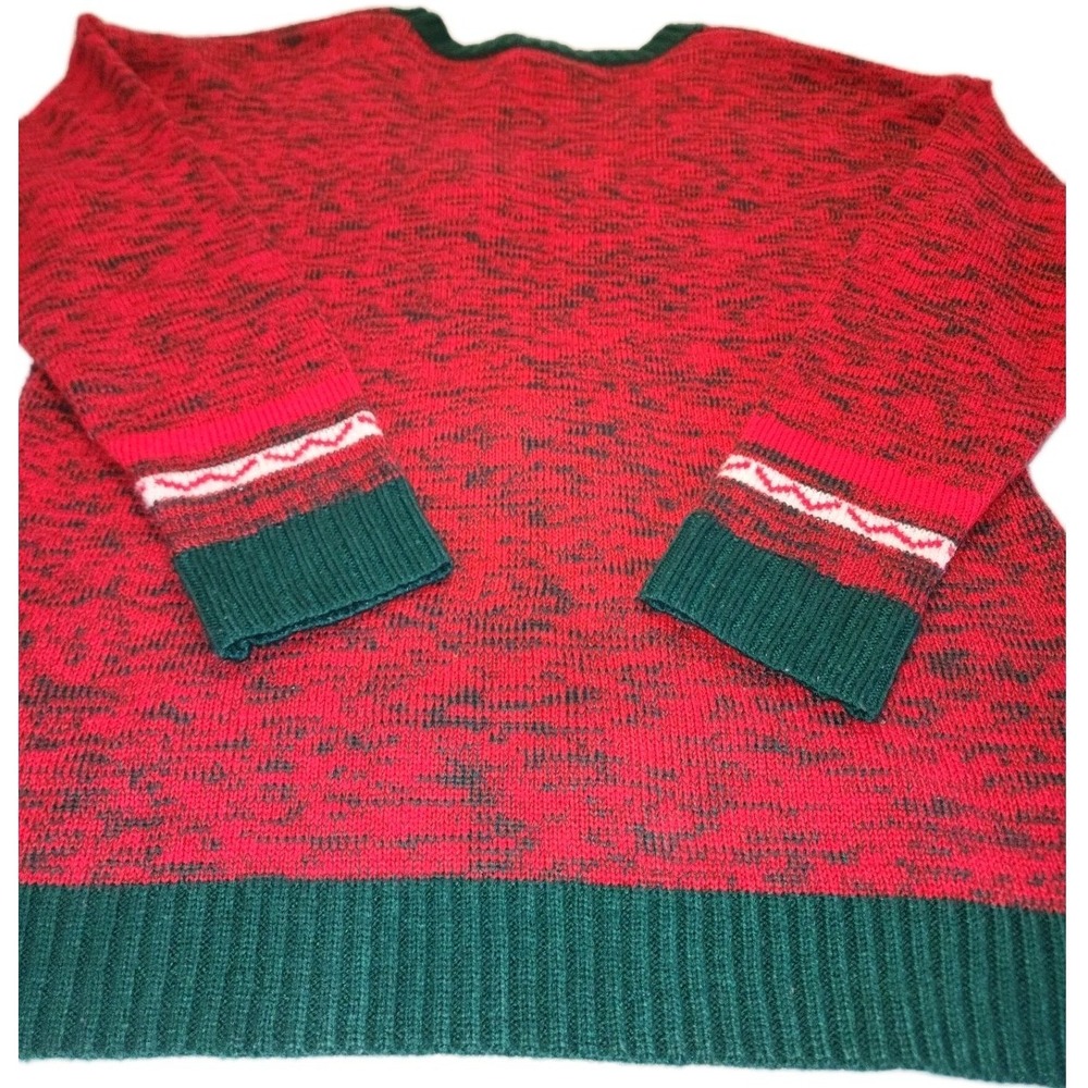 99 Jane Street Womens Medium Reindeer Sequins Ugly Christmas Knit Sweater - Picture 10 of 10